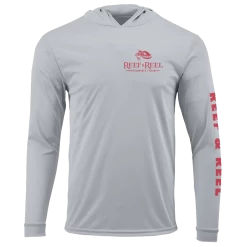 Reef & Reel American Sunshine Men's Performance Hoodie -Professional Fishing Equipment Store AmSunshineHood AlumFront