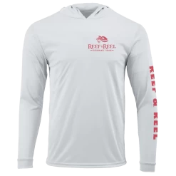 Reef & Reel American Sunshine Men's Performance Hoodie -Professional Fishing Equipment Store AmSunshineHood WhiteFront