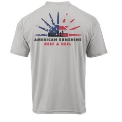 Reef & Reel American Sunshine Men's Short Sleeve Performance Shirt -Professional Fishing Equipment Store AmSunshineSS Alum