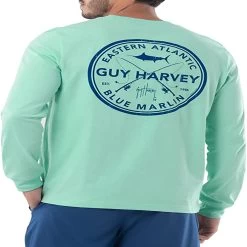 Guy Harvey Men's Billfish Collection No Pocket Long Sleeve T-Shirt
