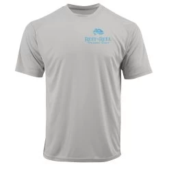Reef & Reel Blue Fish Men's Short Sleeve Performance Fishing Shirt -Professional Fishing Equipment Store BlueFish AlumFront