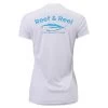 Reef & Reel Women's Blue Fish Short Sleeve Performance Shirt -Professional Fishing Equipment Store BlueFishiSS WhiteBack