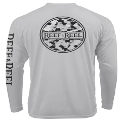 Reef & Reel Camo Circle Men's Long Sleeve Performance Shirt -Professional Fishing Equipment Store CamoCircle Aluminum