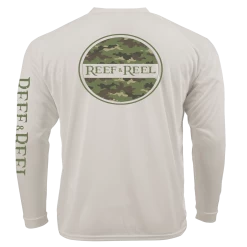 Reef & Reel Camo Circle Men's Long Sleeve Performance Shirt