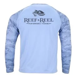 Reef & Reel Floating Fish Camo Sleeve Pro Series Performance Shirt 11 Reef & Reel Floating Fish Camo Sleeve Pro Series Performance Shirt -Professional Fishing Equipment Store CamoFF mistBack