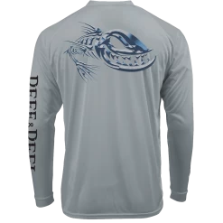 Reef & Reel Carnage Men's Performance Shirt -Professional Fishing Equipment Store Carnage Med Gray