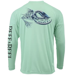 Reef & Reel Carnage Men's Performance Shirt -Professional Fishing Equipment Store Carnage Seafoam