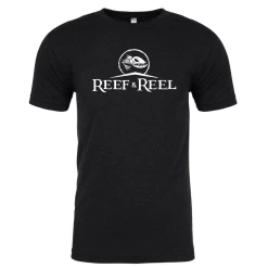 Reef & Reel Classic Logo Men's Tri-Blend Short Sleeve T-Shirt 13 Reef & Reel Classic Logo Men's Tri-Blend Short Sleeve T-Shirt -Professional Fishing Equipment Store Classic Logo Black