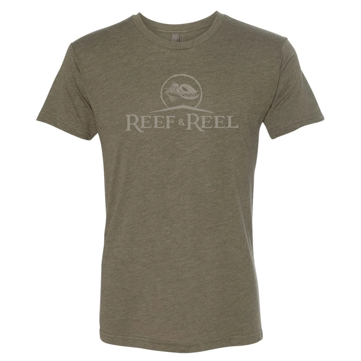Reef & Reel Classic Logo Men's Tri-Blend Short Sleeve T-Shirt 4 Reef & Reel Classic Logo Men's Tri-Blend Short Sleeve T-Shirt - Image 2