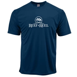 Reef & Reel Classic Logo Men's Short Sleeve Performance Shirt 11 Reef & Reel Classic Logo Men's Short Sleeve Performance Shirt -Professional Fishing Equipment Store Classic Logo SS Navy