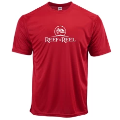 Reef & Reel Classic Logo Men's Short Sleeve Performance Shirt 12 Reef & Reel Classic Logo Men's Short Sleeve Performance Shirt -Professional Fishing Equipment Store Classic Logo SS Red