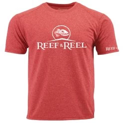 Reef & Reel Classic Logo Men's Tri-Blend Short Sleeve T-Shirt 16 Reef & Reel Classic Logo Men's Tri-Blend Short Sleeve T-Shirt -Professional Fishing Equipment Store ClassicLogo Red