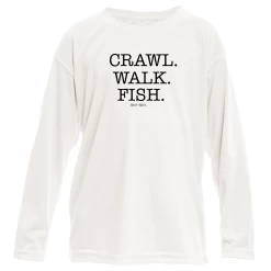 Reef & Reel Toddler Crawl, Walk, Fish LS Performance Shirt