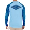 Guy Harvey Men's Diamond Marlins Sun Protection Long Sleeve Shirt 2 Guy Harvey Men's Diamond Marlins Sun Protection Long Sleeve Shirt -Professional Fishing Equipment Store DiamondMarlinsShirt