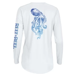 Reef & Reel Women's Dive Deep Performance LS Shirt -Professional Fishing Equipment Store Dive Deep White 1d840f65 11af 431d a377 27926a538d29