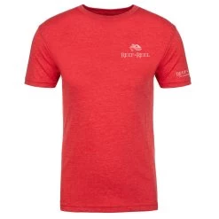 Reef & Reel Fish On The Pocket Men's Tri-Blend Shirt -Professional Fishing Equipment Store Fish on the Pocket Red