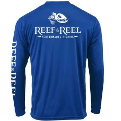 Reef & Reel Fish On Back ECO Series LS Performance Shirt -Professional Fishing Equipment Store FloatingFishBack Royal 0a0d8da9 1841 4754 99d0 85674cbcee8c