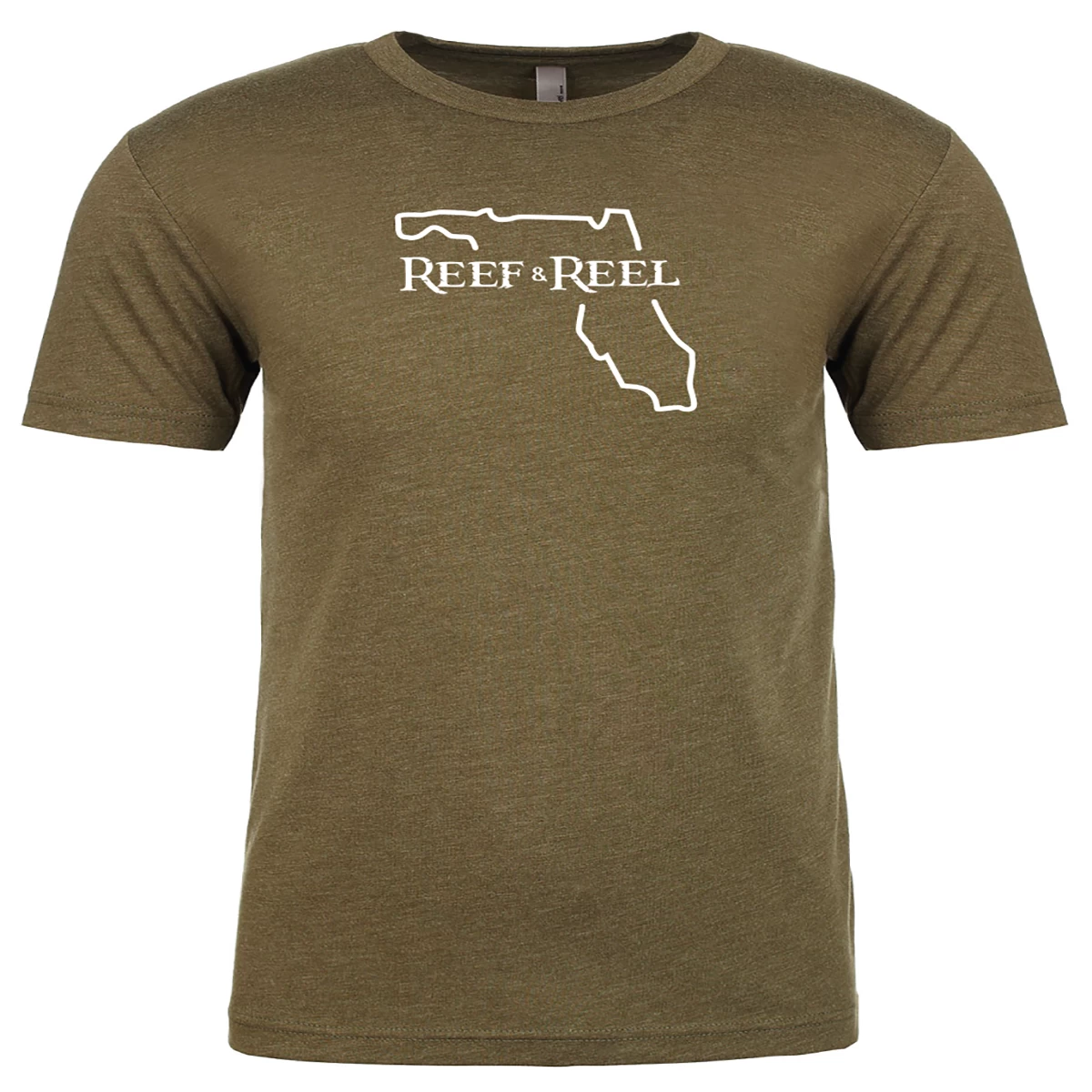 Reef & Reel Florida Outline Tri-Blend Men's Short Sleeve T-Shirt 3 Reef & Reel Florida Outline Tri-Blend Men's Short Sleeve T-Shirt