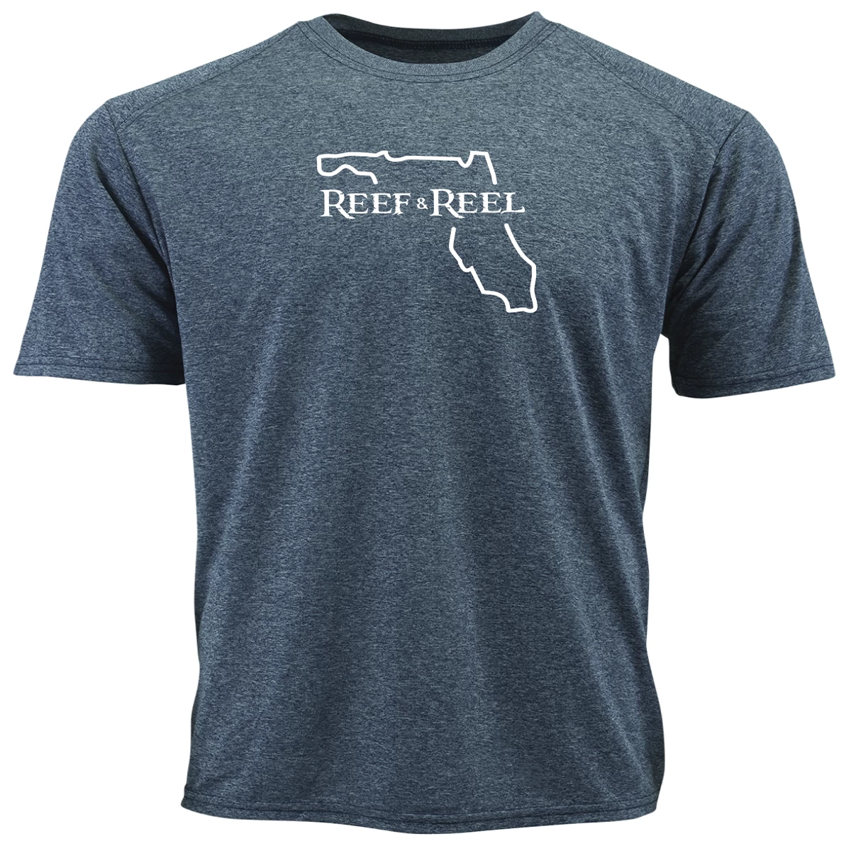 Reef & Reel Florida Outline Tri-Blend Men's Short Sleeve T-Shirt 4 Reef & Reel Florida Outline Tri-Blend Men's Short Sleeve T-Shirt - Image 2