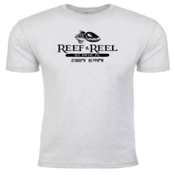 Reef & Reel Coordinates TriBlend T-Shirt 10 Reef & Reel Coordinates TriBlend T-Shirt -Professional Fishing Equipment Store HeatherWhite