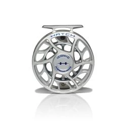 Hatch ICONIC Fly Reels -Professional Fishing Equipment Store Iconic5PlusReel ClearBlue LargeArbor Front