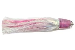 Koya Flashabou Bullet Head Trolling Lures -Professional Fishing Equipment Store KoyaFlasherPinkHeadWhite