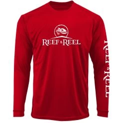 Reef & Reel Youth Logo Long Sleeve Performance Shirt 12 Reef & Reel Youth Logo Long Sleeve Performance Shirt -Professional Fishing Equipment Store Logo Red 0d5fef23 a0ac 4bff 84f0 3db1f3066aac