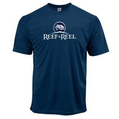 Reef & Reel Youth Classic Logo SS Performance Shirt 10 Reef & Reel Youth Classic Logo SS Performance Shirt -Professional Fishing Equipment Store LogoSS Navy