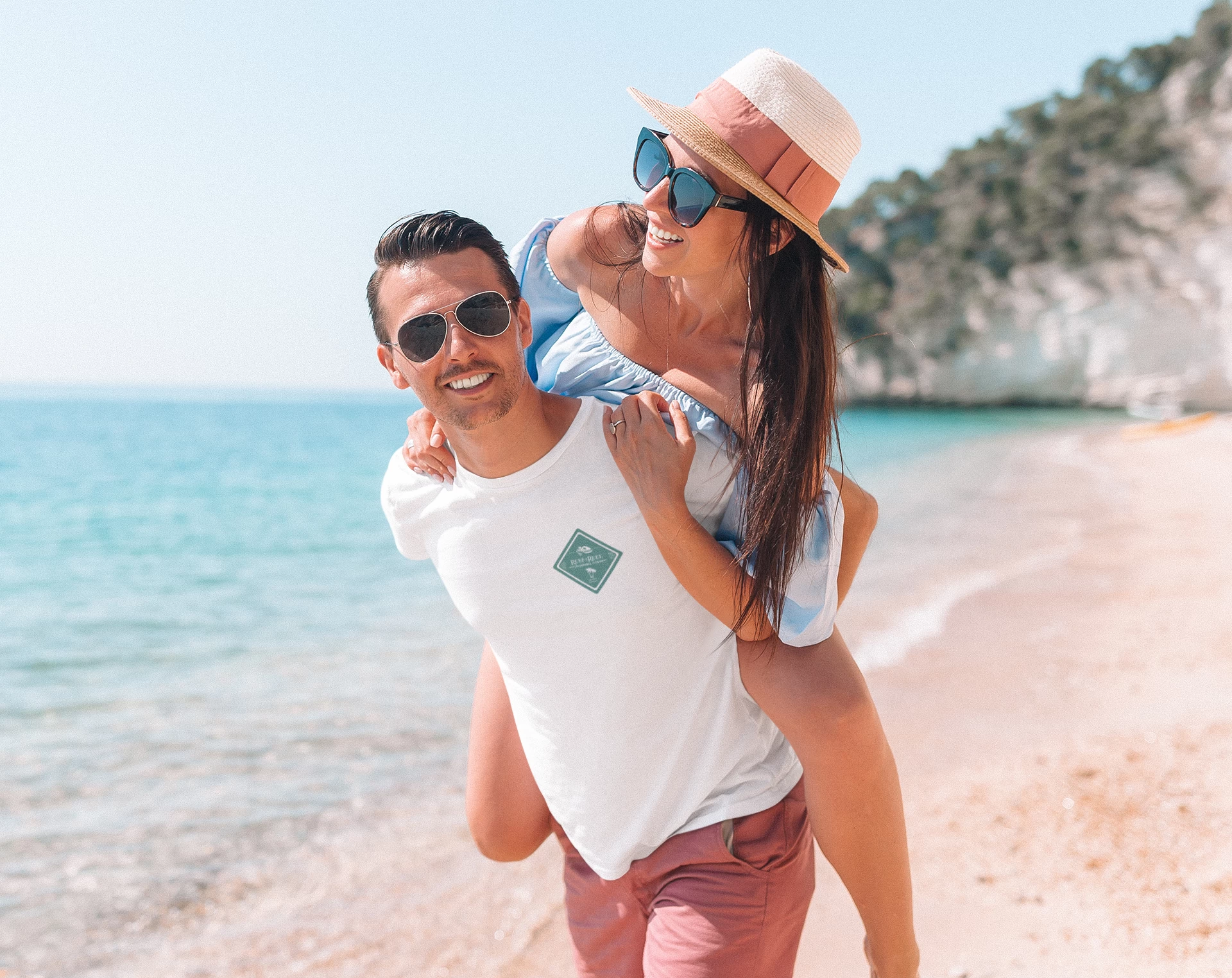 Reef & Reel Palm Tree Men's Short Sleeve Performance Shirt 4 Reef & Reel Palm Tree Men's Short Sleeve Performance Shirt - Image 2