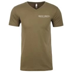 Reef & Reel Performance Fishing On Pocket Tri-Blend V-Neck T-Shirt