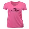 Reef & Reel Women's Floating FIsh V-Neck Short Sleeve Performance Shirt 2 Reef & Reel Women's Floating FIsh V-Neck Short Sleeve Performance Shirt -Professional Fishing Equipment Store NeonPink