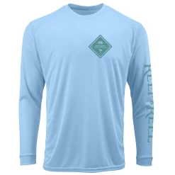 Reef & Reel Palm Tree Men's Long Sleeve Performance Shirt 10 Reef & Reel Palm Tree Men's Long Sleeve Performance Shirt -Professional Fishing Equipment Store Palm Mist Front LS Design File