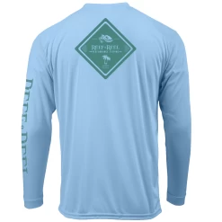 Reef & Reel Palm Tree Men's Long Sleeve Performance Shirt 9 Reef & Reel Palm Tree Men's Long Sleeve Performance Shirt -Professional Fishing Equipment Store Palm Mist LS Design File