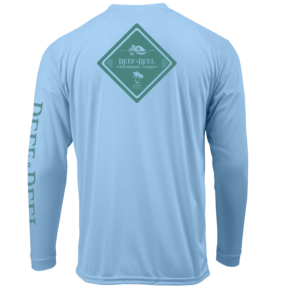 Reef & Reel Palm Tree Men's Long Sleeve Performance Shirt 5 Reef & Reel Palm Tree Men's Long Sleeve Performance Shirt - Image 3