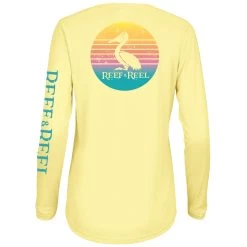 Reef & Reel Women's Pelican Performance LS Shirt -Professional Fishing Equipment Store Pelican 20 20Yellow