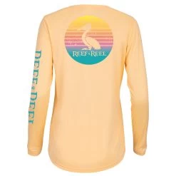 Reef & Reel Women's Pelican Performance LS Shirt -Professional Fishing Equipment Store Pellican 20 20Peach