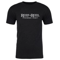 Reef & Reel Performance Fishing Tri-Blend T-Shirt -Professional Fishing Equipment Store PerformanceFishing Black