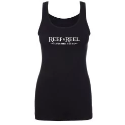 Reef & Reel Women's Performance Fishing Tri Blend Tank Top -Professional Fishing Equipment Store PerformanceJersey Black
