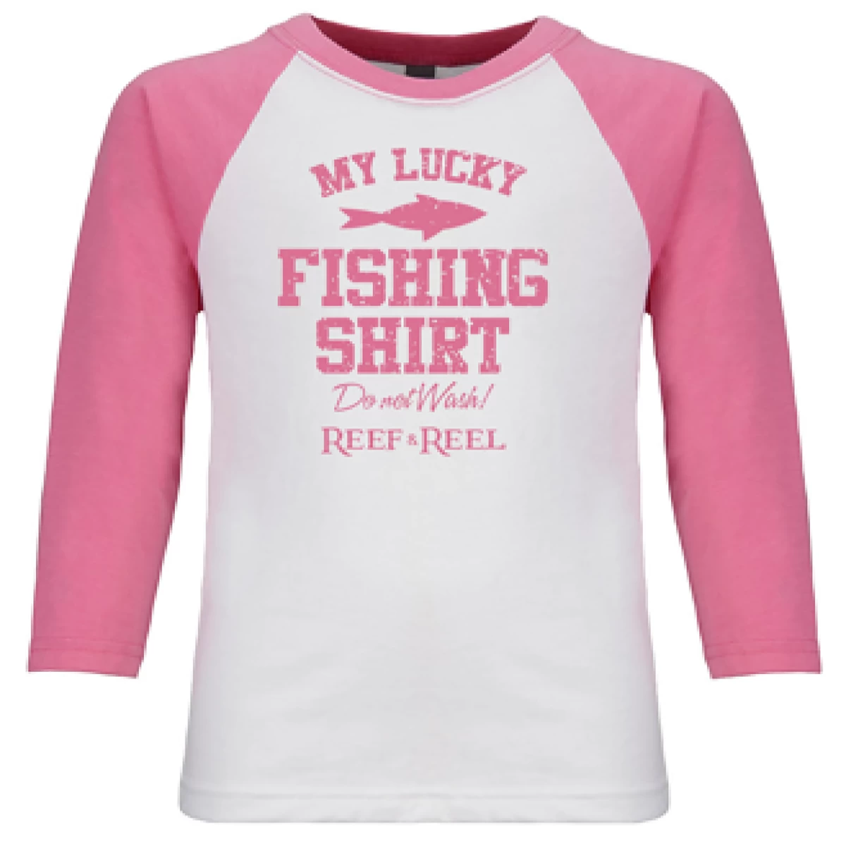 Reef & Reel Youth 3/4 Raglan My Lucky Fishing Tshirt 4 Reef & Reel Youth 3/4 Raglan My Lucky Fishing Tshirt - Image 2