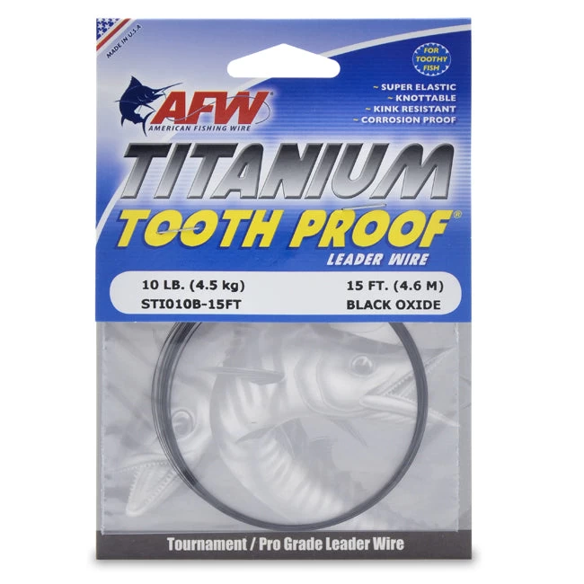 AFW Titanium Tooth Proof Leader Wire 3 AFW Titanium Tooth Proof Leader Wire