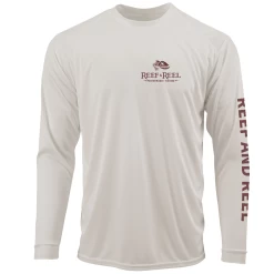 Reef & Reel Retro Sailfish Men's Long Sleeve Performance Shirt 8 Reef & Reel Retro Sailfish Men's Long Sleeve Performance Shirt -Professional Fishing Equipment Store Sand Swordfish LS FrontPerformance