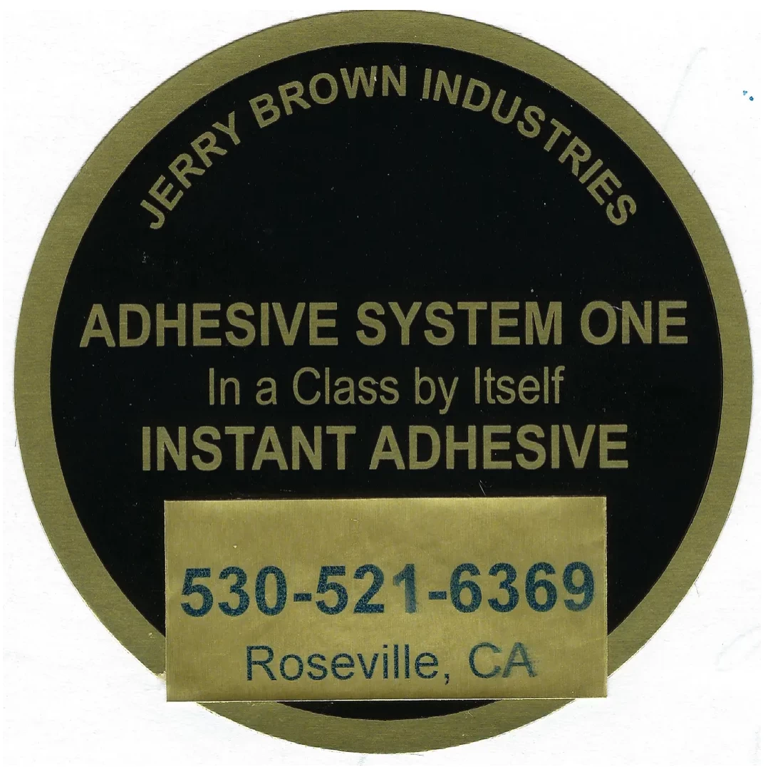Jerry Brown Adhesive System One 3 Jerry Brown Adhesive System One