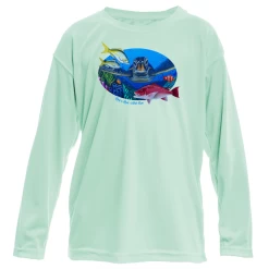 Reef & Reel Vitale Bros. Toddler Sea Turtle LS Performance Shirt
