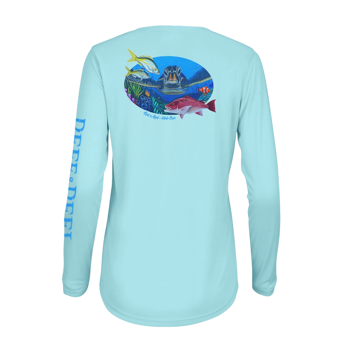 Reef & Reel Vitale Bros. Women's Sea Turtle LS Performance Shirt 7 Reef & Reel Vitale Bros. Women's Sea Turtle LS Performance Shirt - Image 5