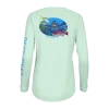 Reef & Reel Vitale Bros. Women's Sea Turtle LS Performance Shirt 1 Reef & Reel Vitale Bros. Women's Sea Turtle LS Performance Shirt -Professional Fishing Equipment Store SeaTurtle LSWomens Seafoam