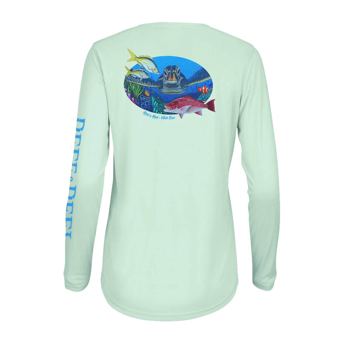 Reef & Reel Vitale Bros. Women's Sea Turtle LS Performance Shirt 3 Reef & Reel Vitale Bros. Women's Sea Turtle LS Performance Shirt