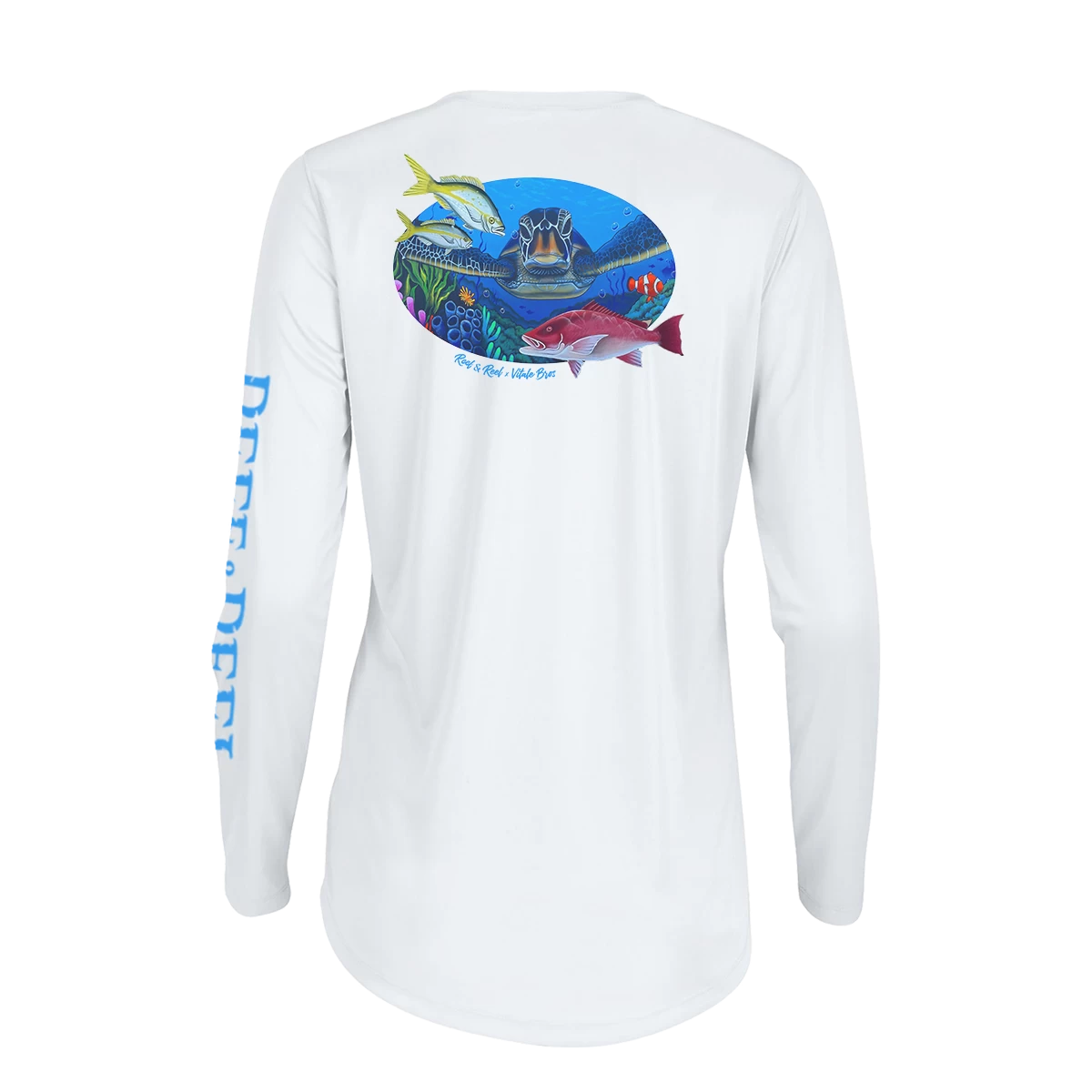 Reef & Reel Vitale Bros. Women's Sea Turtle LS Performance Shirt 5 Reef & Reel Vitale Bros. Women's Sea Turtle LS Performance Shirt - Image 3