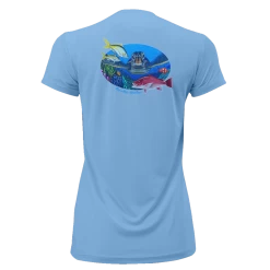 Reef & Reel Vitale Bros. Women's Sea Turtle SS Performance Shirt -Professional Fishing Equipment Store SeaTurtle SSWomens Bimini