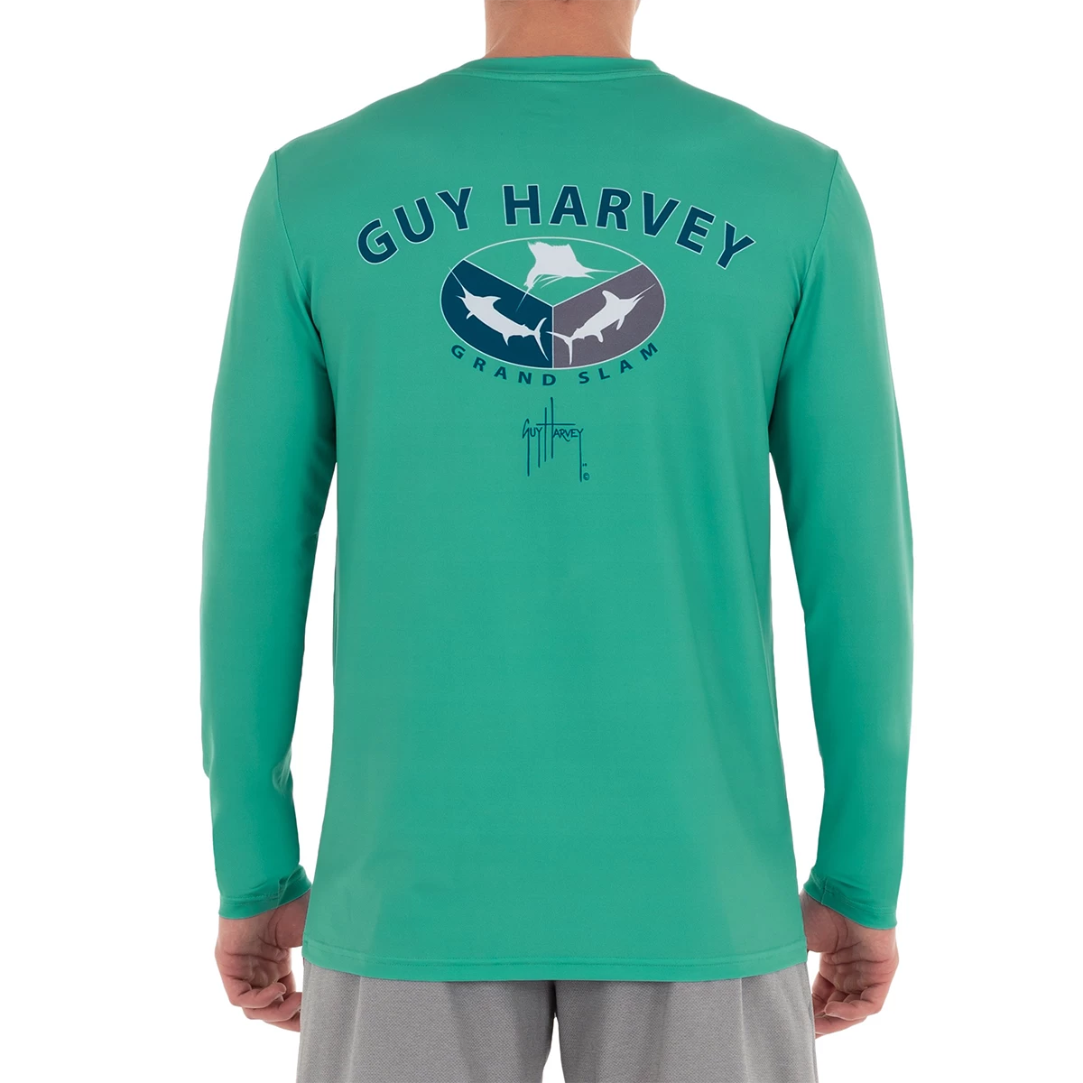Guy Harvey Men's Long Sleeve Slam Split Sun Protection Shirt 3 Guy Harvey Men's Long Sleeve Slam Split Sun Protection Shirt