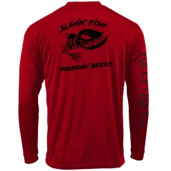 Reef & Reel Slayin' Fish ECO Series LS Performance Shirt -Professional Fishing Equipment Store Slayin Fish Red 0afb2644 bc39 4f8b bc3c 8559420ac3d1